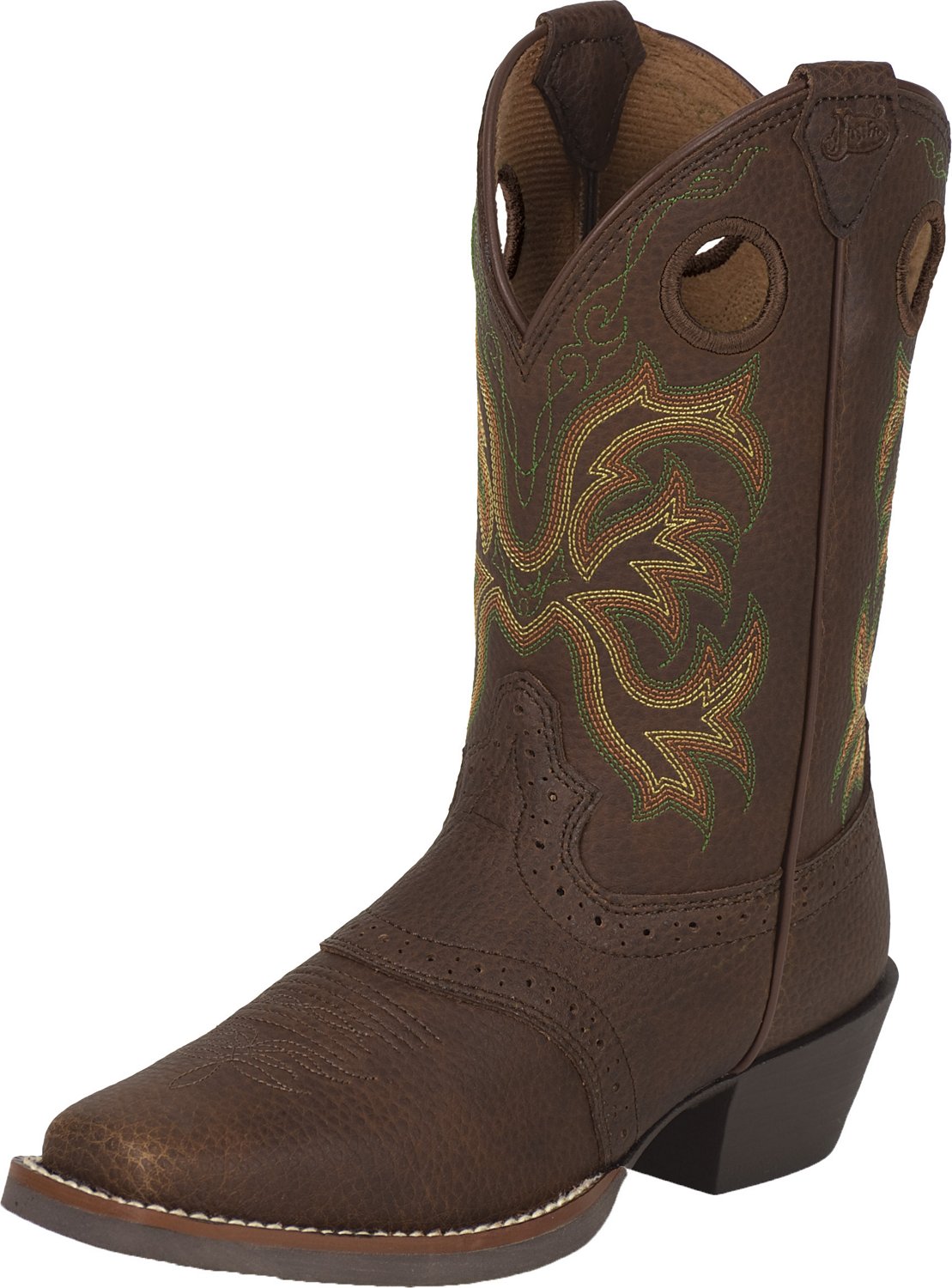 Justin Boys' Stampede Rawhide Cowboy Boots