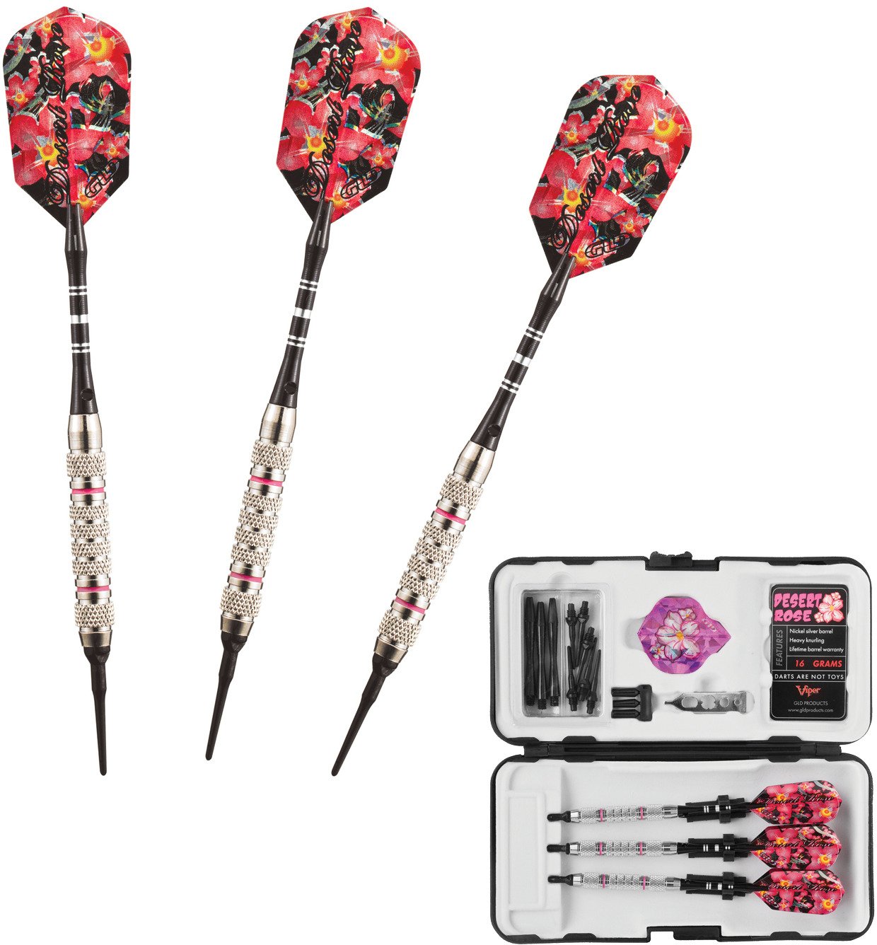 Viper Desert Rose SoftTip Darts 3Pack Academy