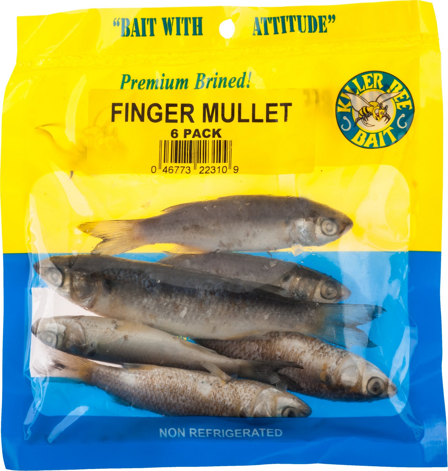 KILLER BEE BAIT Brined Finger Mullets 6-Pack