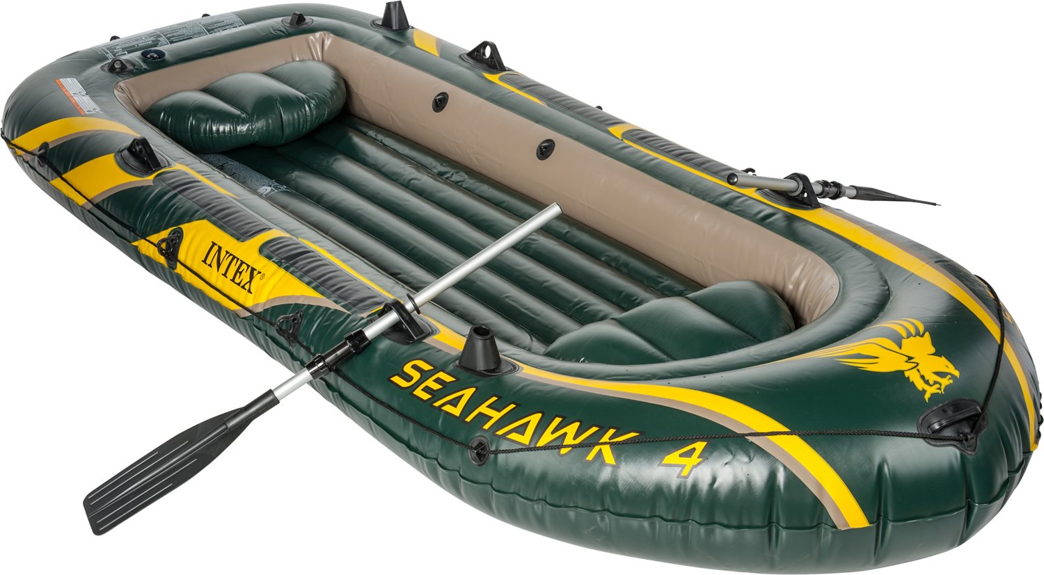 Intex Seahawk 4 Inflatable Boat Set + Oars/Pump/Motor Mount