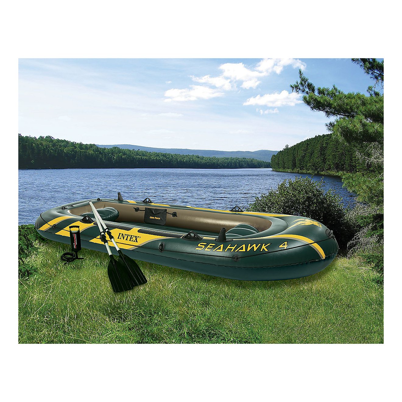 INTEX Seahawk 11 ft 7 in Inflatable Boat Set                                                                                     - view number 2