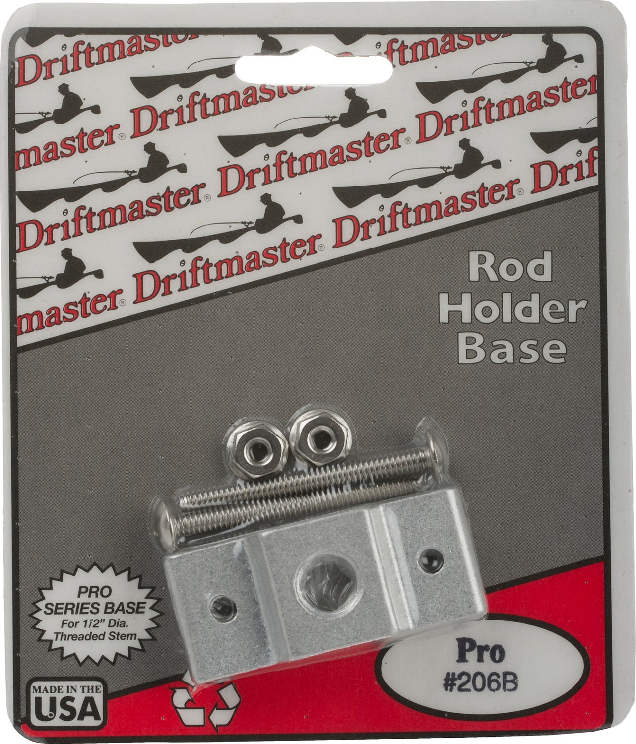 Driftmaster Pro Series 1/2 Thread Square Rail Clamp Base