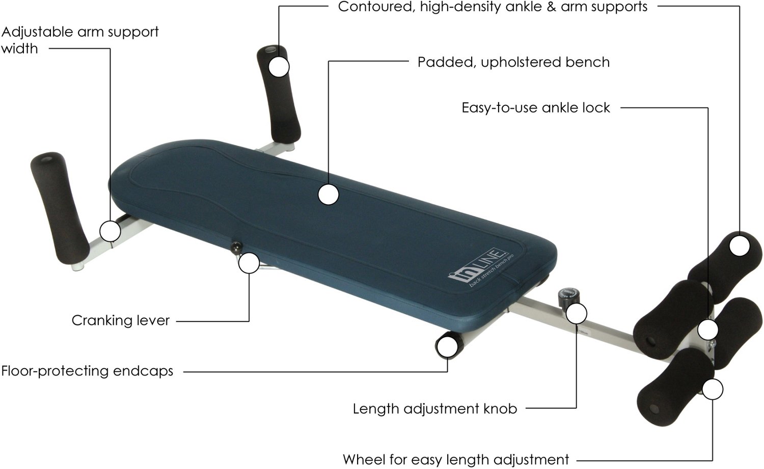 Stamina® InLine® Back Stretch Bench                                                                                            - view number 2