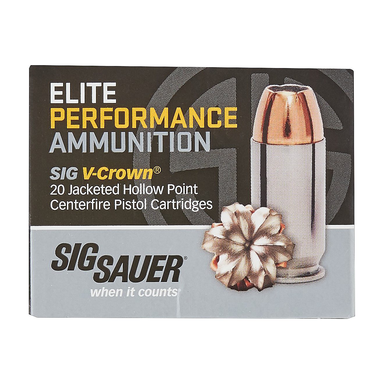 SIG SAUER Elite V-Crown 9mm 124-Grain Centerfire Ammunition - 20 Rounds                                                          - view number 2