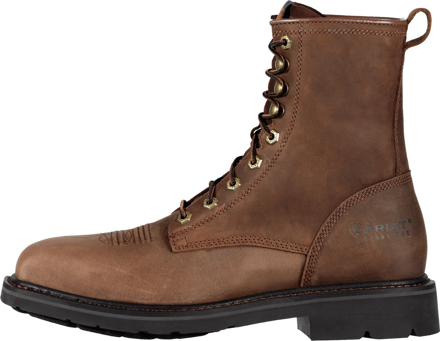 Ariat Men's Cascade 8" Wide Steel Lace Up Work Boots Academy