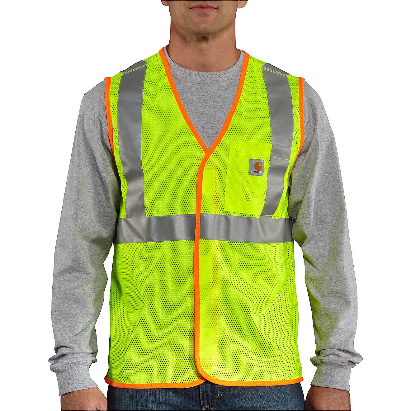 Carhartt Men's High Visibility Class 2 Vest                                                                                      - view number 1