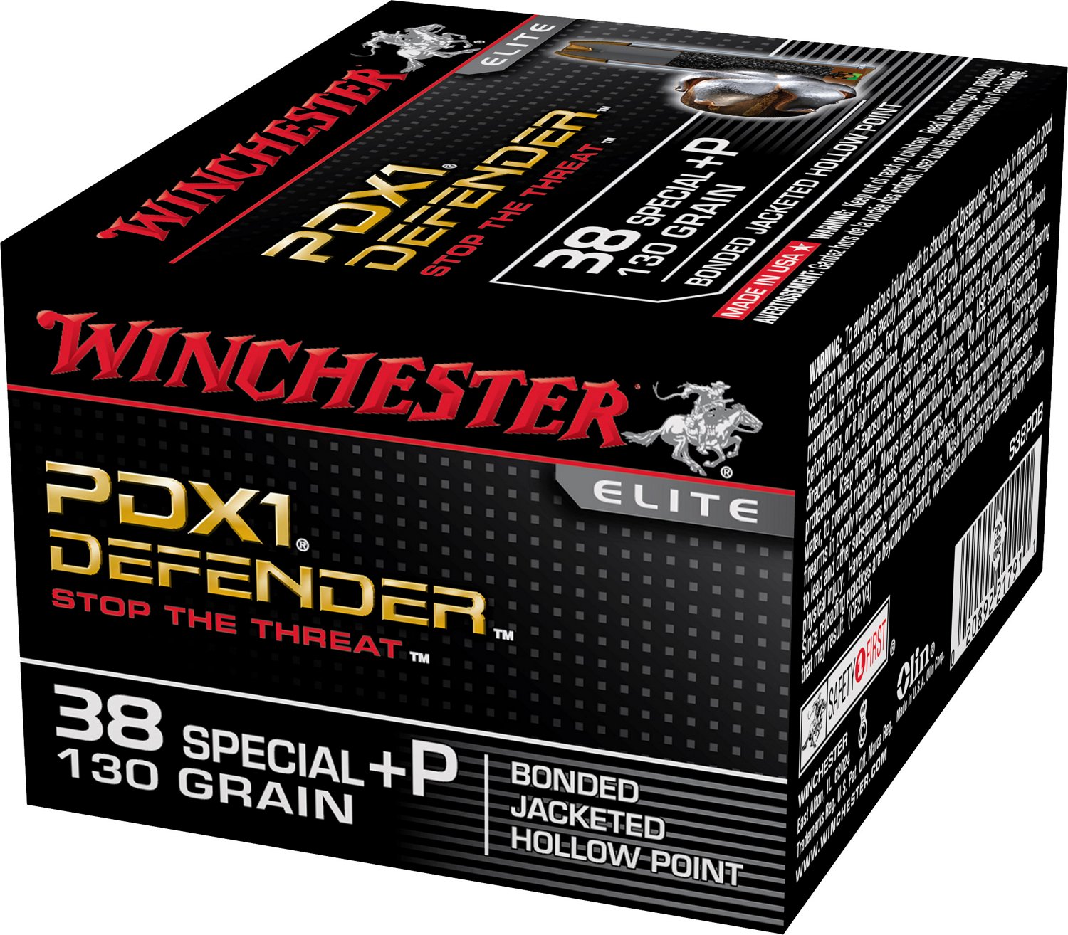 Winchester Bonded PDX1 .38 Special +P 130-Grain Handgun Ammunition - view number 2