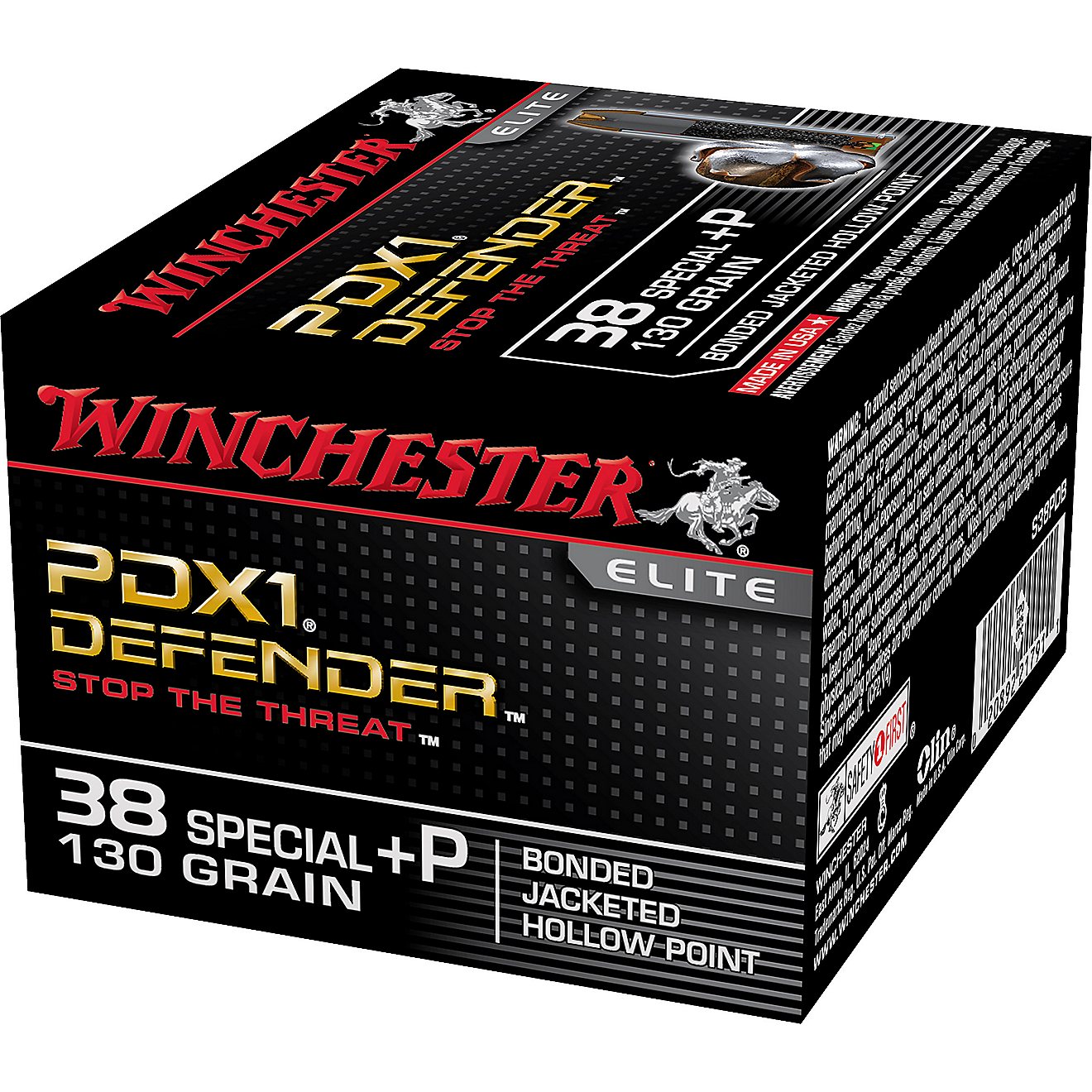 Winchester Bonded PDX1 .38 Special +P 130-Grain Handgun Ammunition                                                               - view number 1