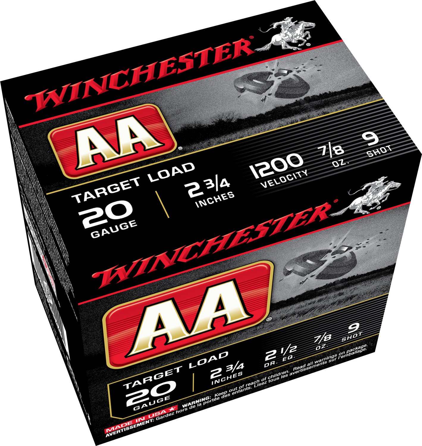 Winchester AA Target Load 20 Gauge 9 Shotshells - 25 Rounds - view number 2