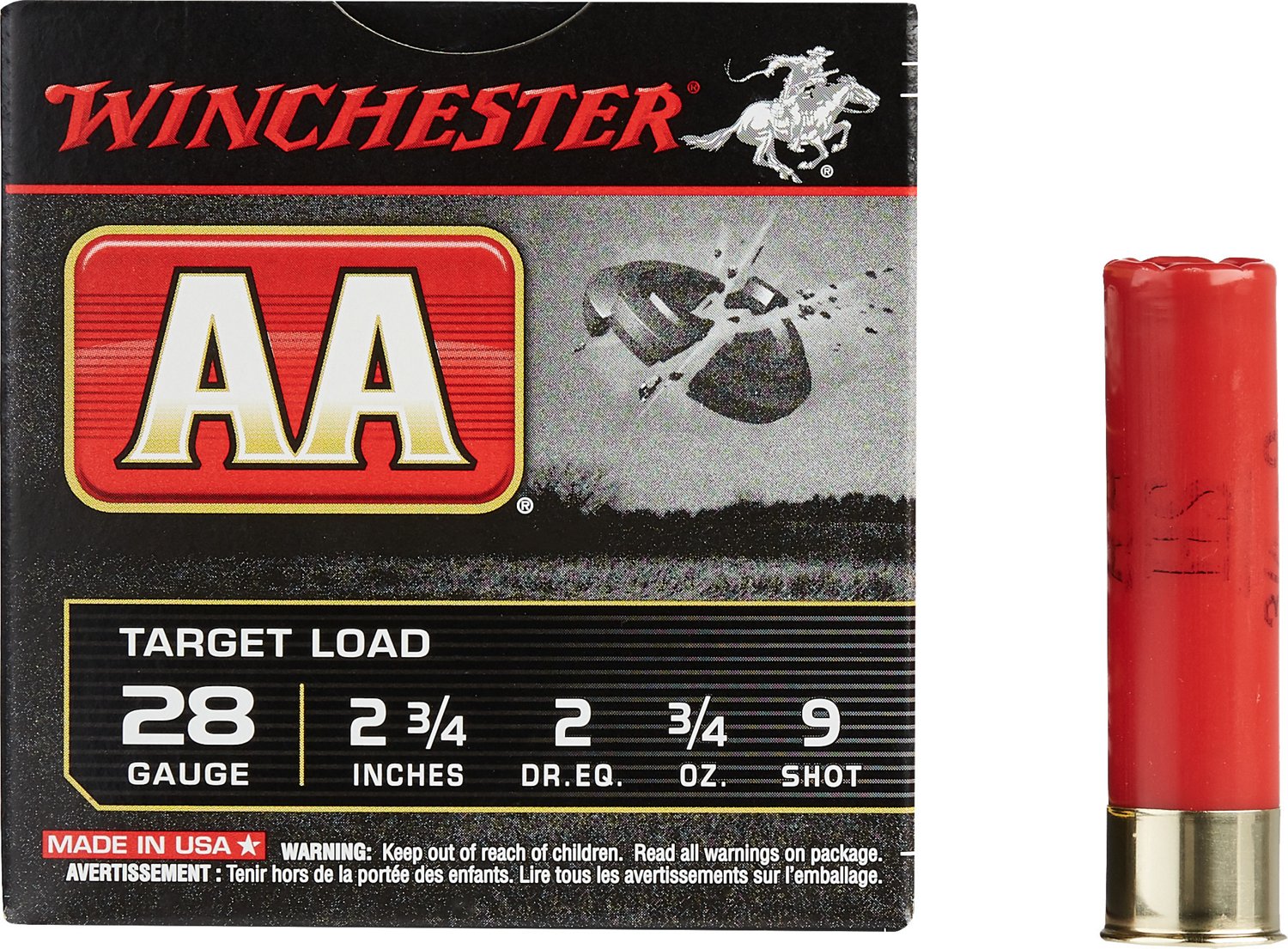 Winchester AA HS Target Load 28 Gauge 9  Shotshells - 25 Rounds
