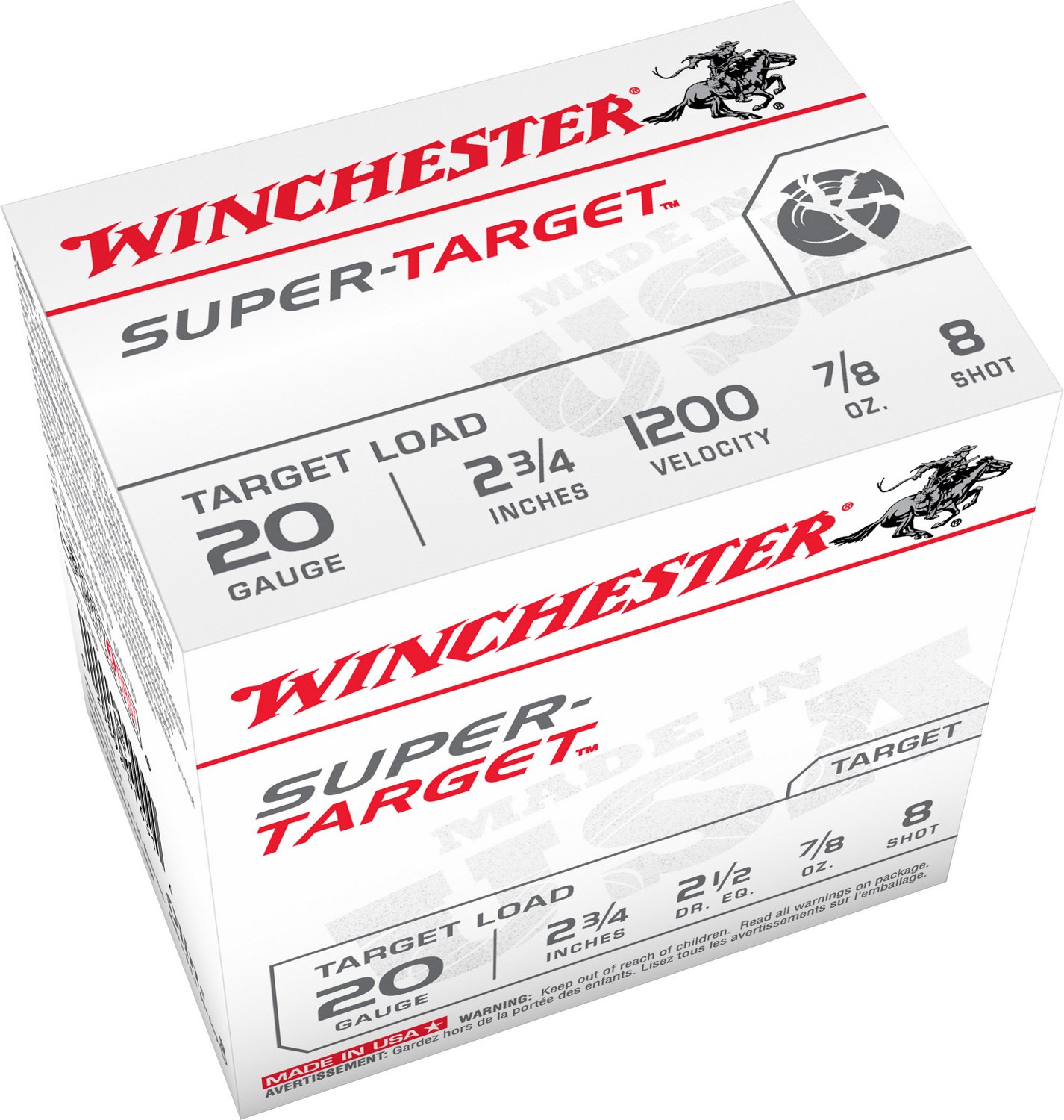 Winchester Target Load 20 Gauge 8 Shotshells - 25 Rounds                                                                         - view number 2