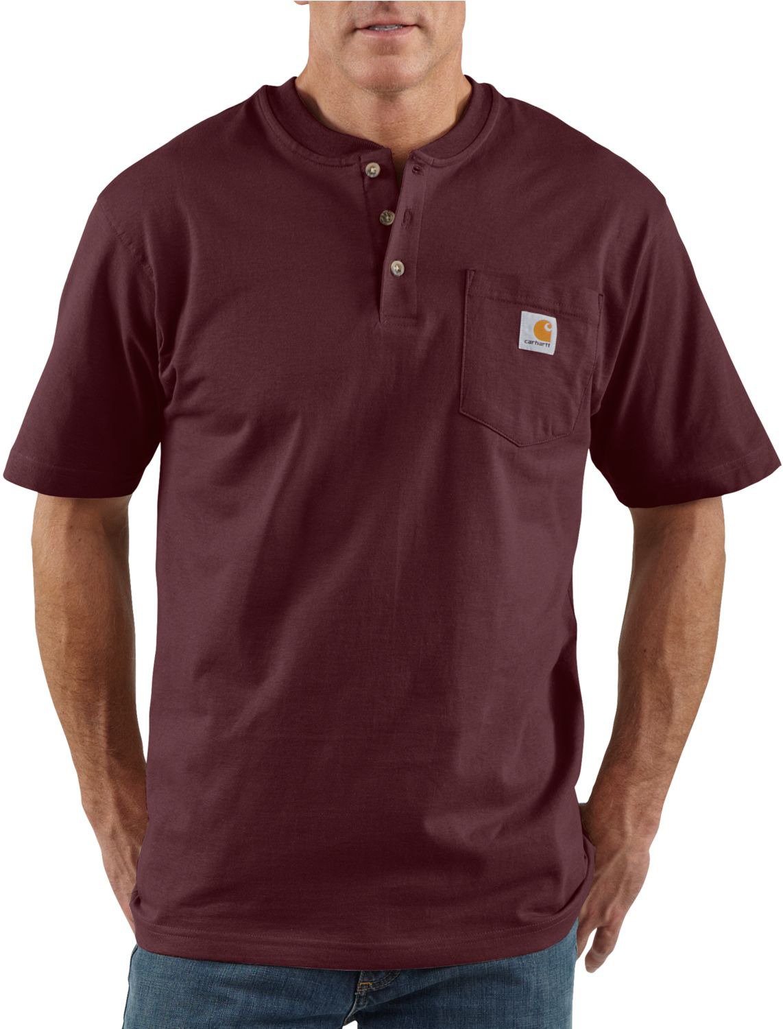 Carhartt Men's Workwear Short Sleeve Henley                                                                                      - view number 2
