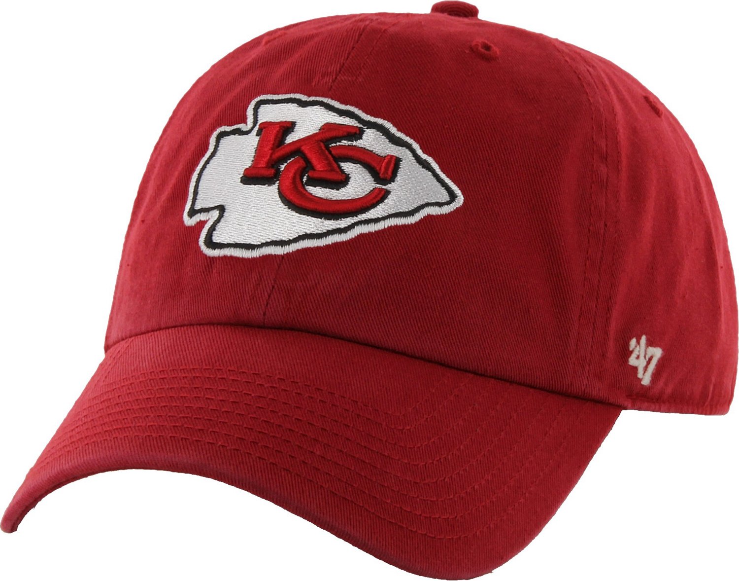 47 Men's Kansas City Chiefs Pride Red Clean Up Adjustable Hat