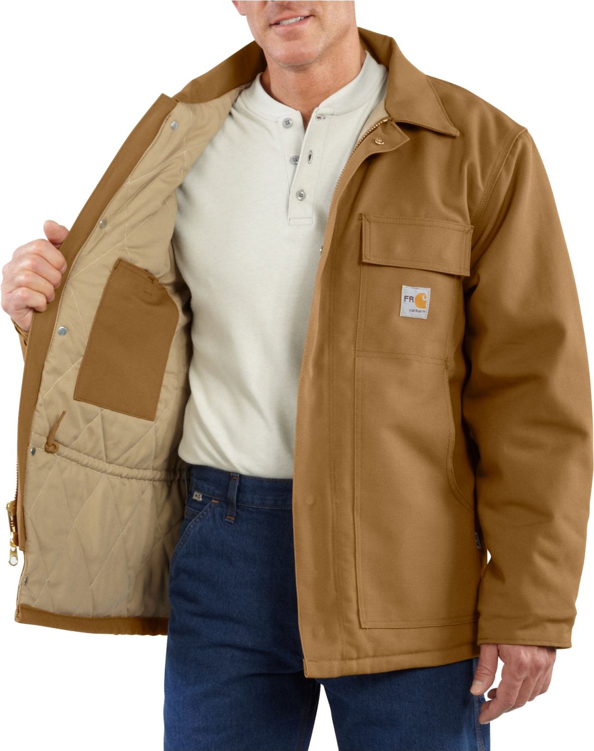 Carhartt Men's Fire Resistant Duck Traditional Coat - view number 4