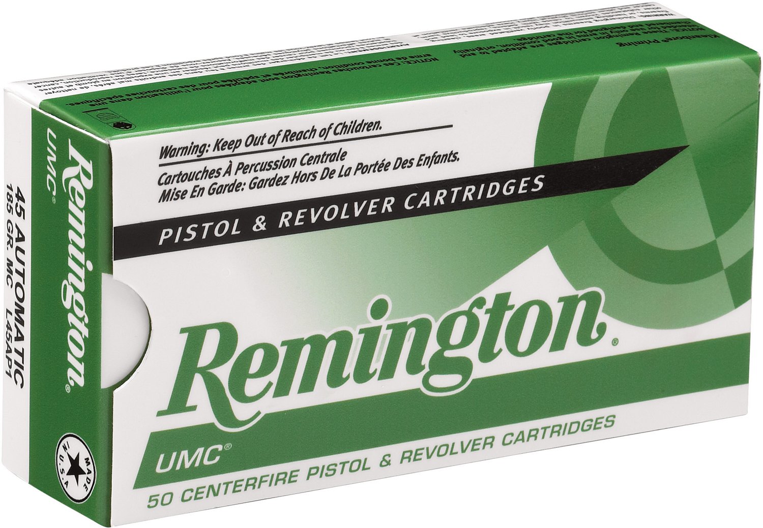 Remington UMC .25 Auto 50-Grain Centerfire Handgun Ammunition - 50 Rounds                                                        - view number 1 selected