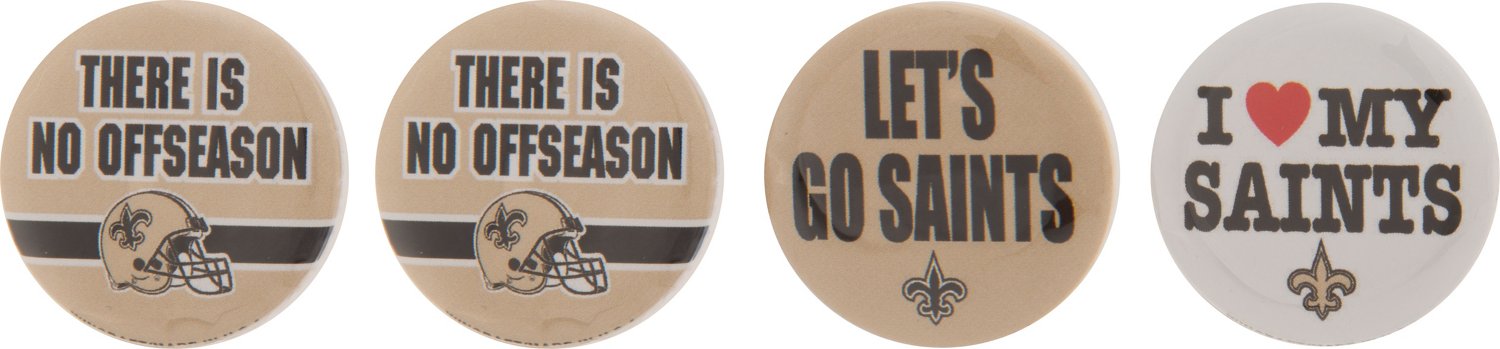 WinCraft New Orleans Saints Buttons 4-Pack
