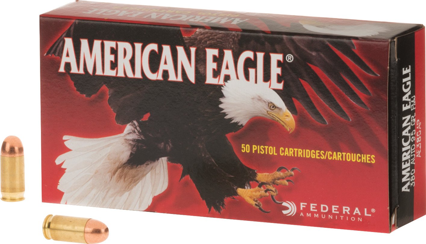 Federal Premium American Eagle .380 Auto (9 x 17mm Short) 95-Grain Handgun Ammunition                                            - view number 1 selected