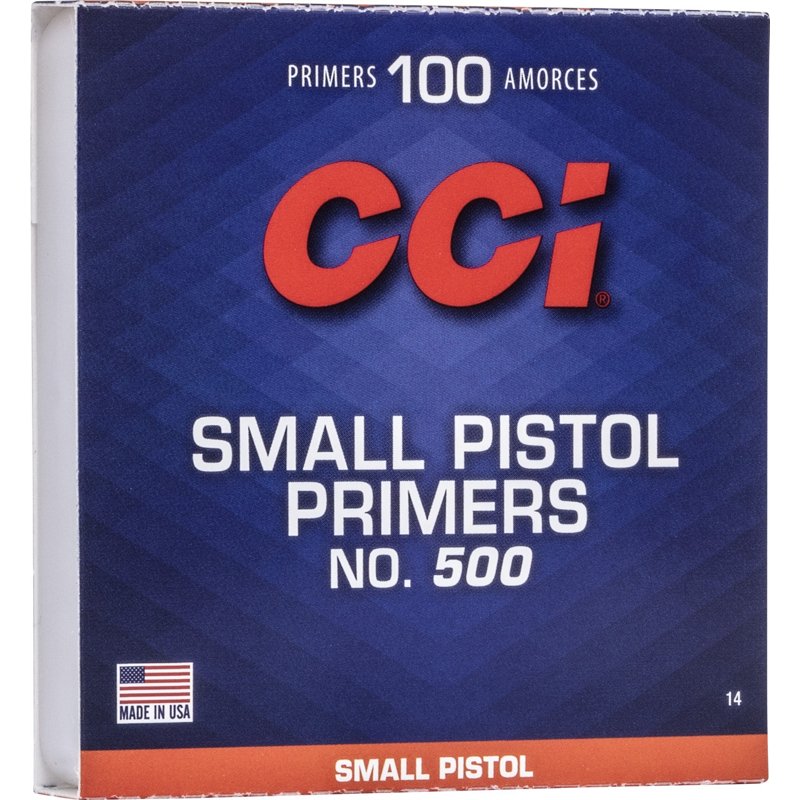 CCI Standard Small Pistol Primers - 500 - 100
