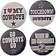 WinCraft Dallas Cowboys Buttons 4-Pack                                                                                           - view number 1 selected