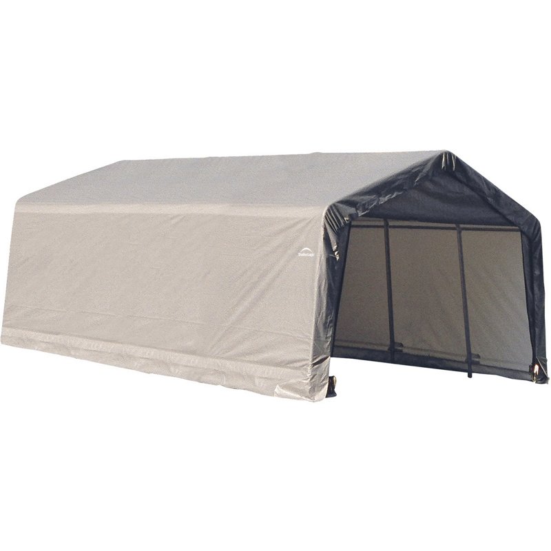 ShelterLogic 13' x 20' Peak Style Shelter Grey - Canopy/Car Ports at Academy Sports