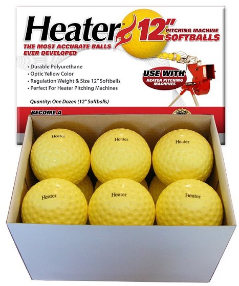 Heater Sports 12" Pitching Machine Softballs 12Pack Academy