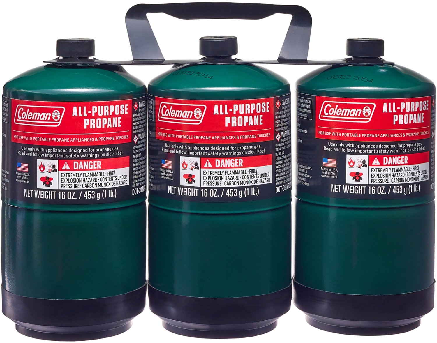 Coleman All-Purpose Propane Gas Cylinder, 16 ounce, 2-Pack