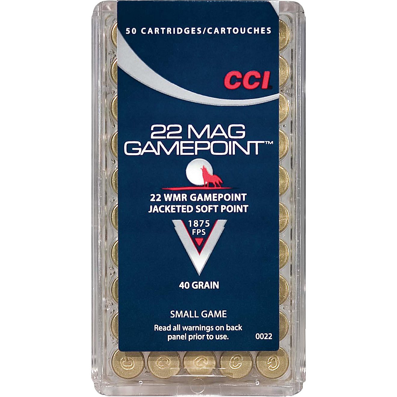 CCI Small Game Gamepoint .22 WMR 40-Grain PSP Rimfire Ammunition                                                                 - view number 1
