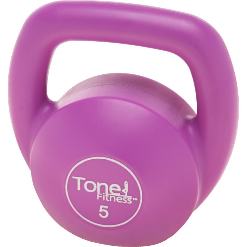 Tone Fitness Cement Filled Kettlebell Pink, 5 Lbs - Free Weights/Bulk at Academy Sports