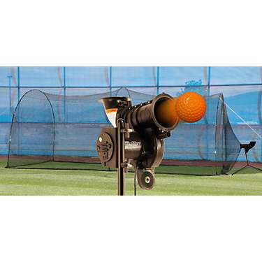 Heater Sports PowerAlley Lite-Ball Pitching Machine and 10' x 12' x 20' Batting Cage                                            