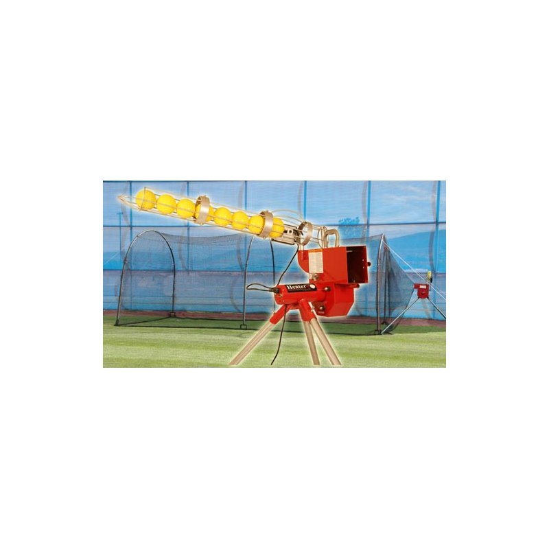 Trend Sports Heater Softball Pitching Machine with Xtender 24 Home Batting Cage – Baseball/Softball Accessories at Academy Sports