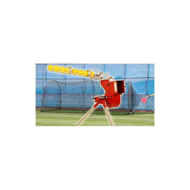 Trend Sports Heater Combo Pitching Machine and Xtender 24′ Home Batting Cage – Baseball/Softball Accessories at Academy Sports