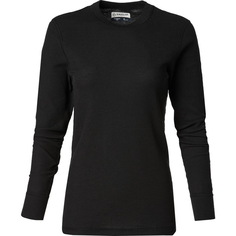 Magellan Outdoors Women's Thermal Waffle Baselayer Top Black, Medium - Men's Thermals at Academy Sports product image