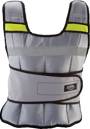 Pure Fitness Adults' 20 lb Adjustable Weighted Vest Academy