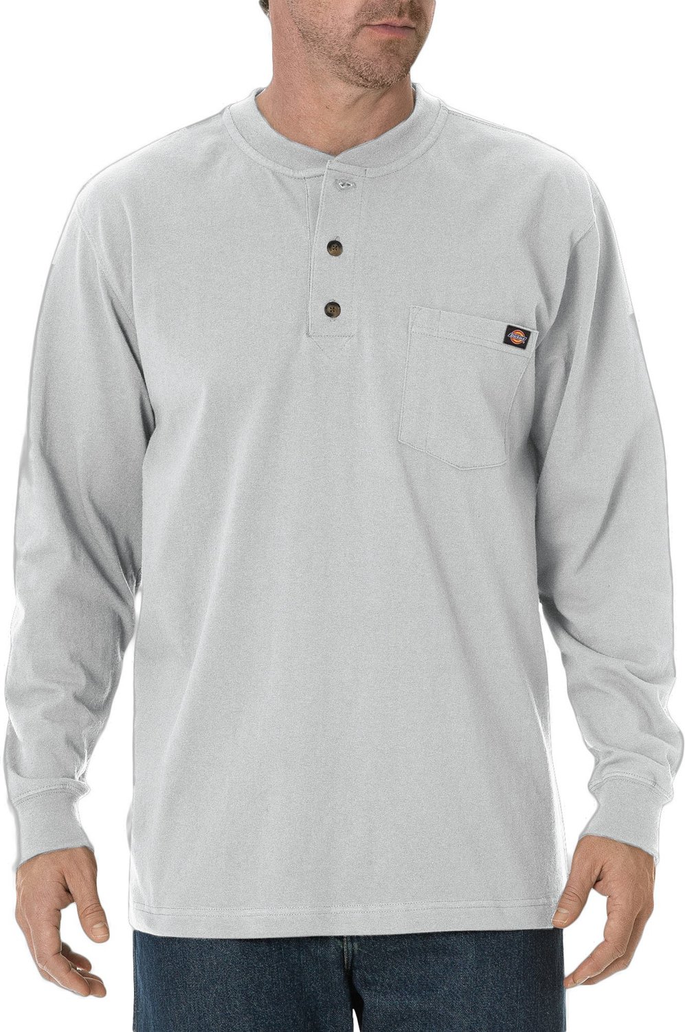 Dickies Mens Long Sleeve Heavyweight Henley Academy