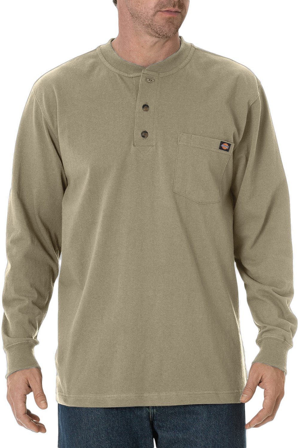 Dickies Men's Long Sleeve Heavyweight Henley - view number 1