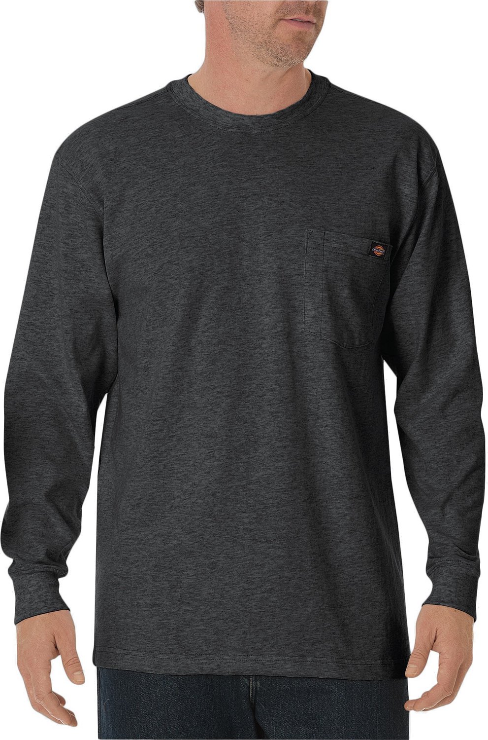 Dickies Men's Heavyweight Crew Neck Long Sleeve T-shirt                                                                          - view number 4