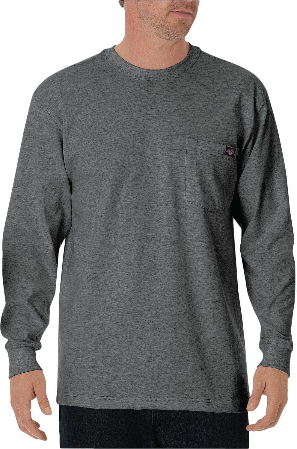 Dickies Men's Heavyweight Crew Neck Long Sleeve T-shirt                                                                          - view number 4