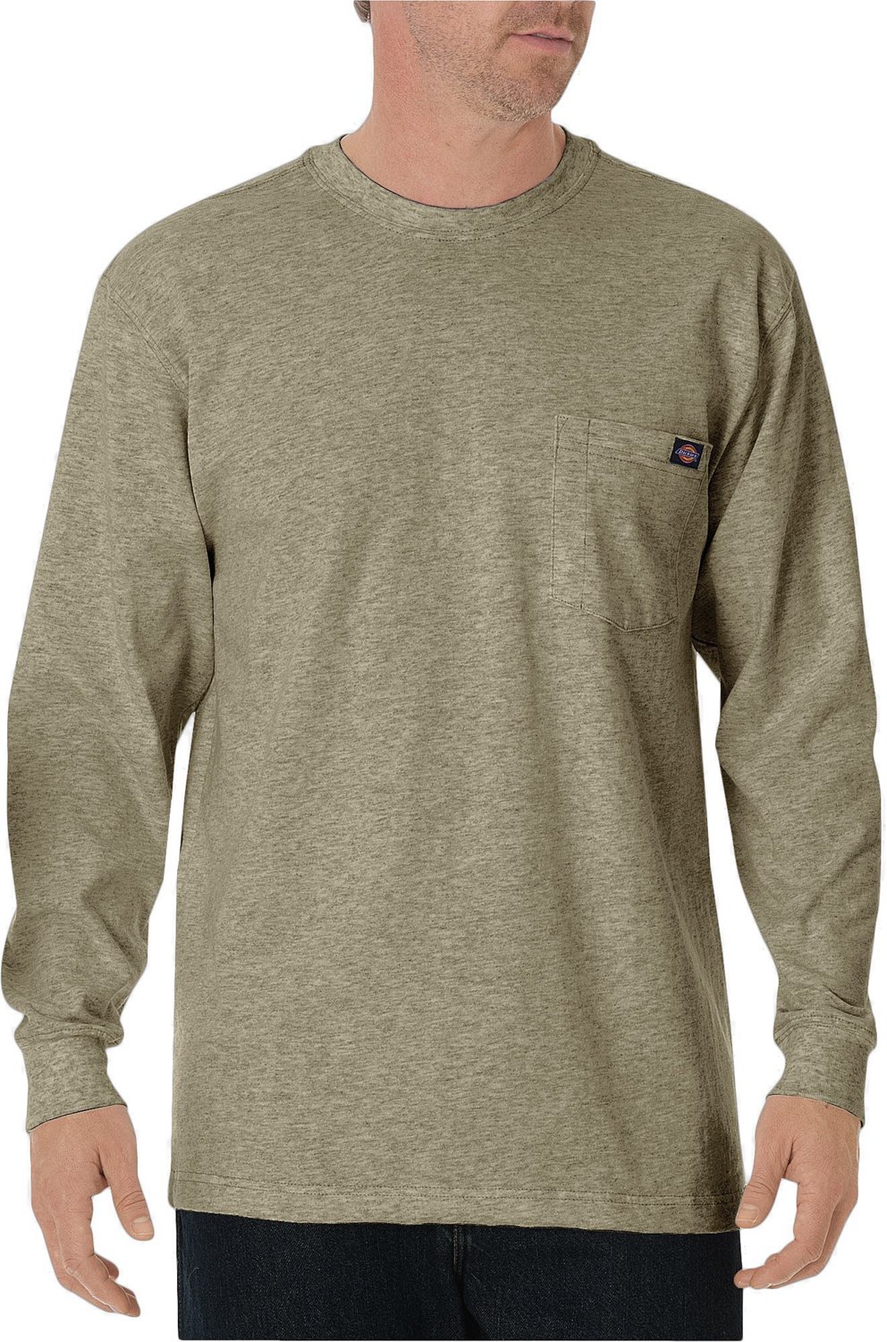 Dickies Men's Heavyweight Crew Neck Long Sleeve T-shirt                                                                          - view number 4