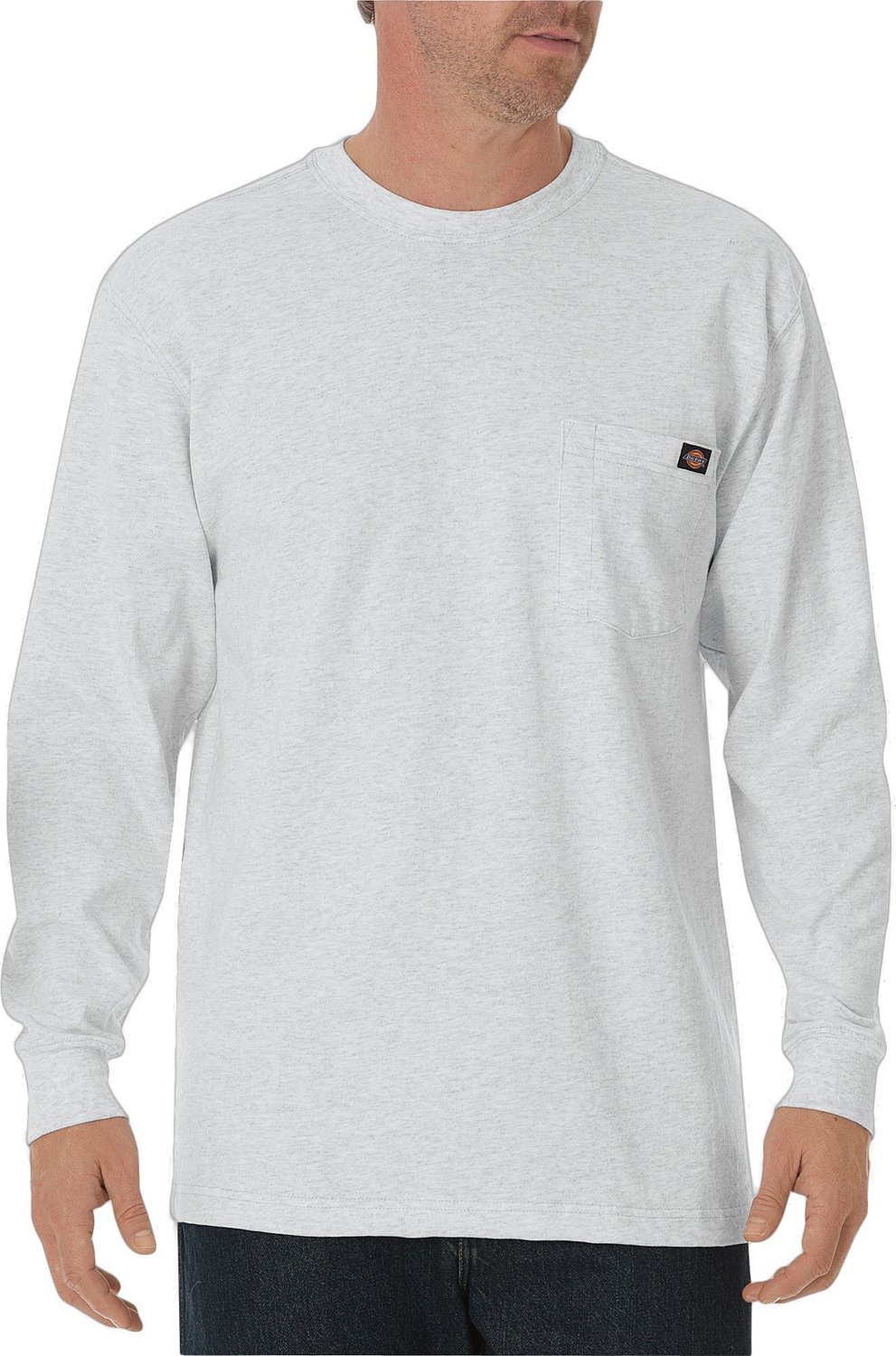 Dickies Men's Heavyweight Crew Neck Long Sleeve T-shirt