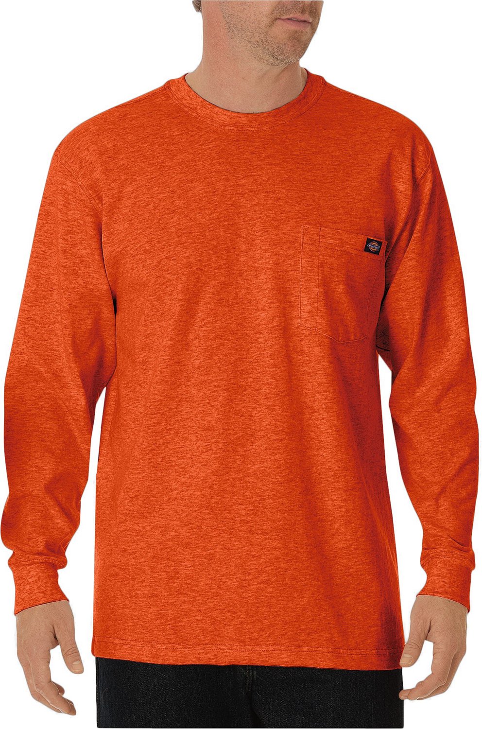 Dickies Men's Heavyweight Crew Neck Long Sleeve T-shirt                                                                          - view number 4
