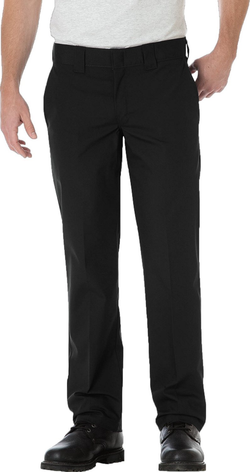 Dickies Men's Slim Straight Fit Poplin Work Pant Academy
