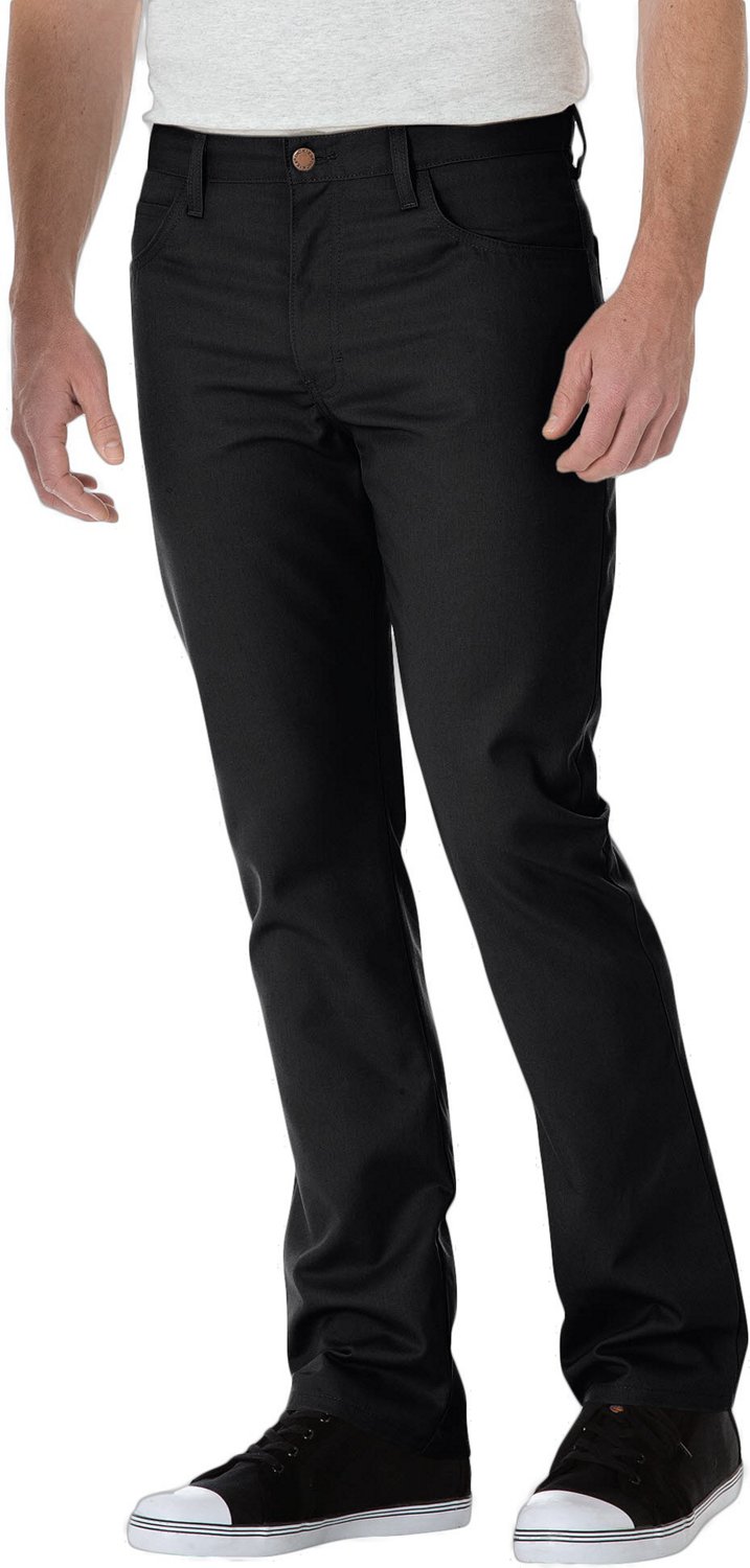 Dickies Mens Slim Fit Straight Leg 5 Pocket Twill Work Pant Academy