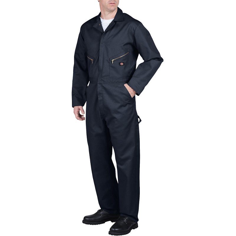 Dickies Men's Blended Deluxe Coverall Navy Blue, 2X-Large - Men's Work Over/Coveralls at Academy Sports