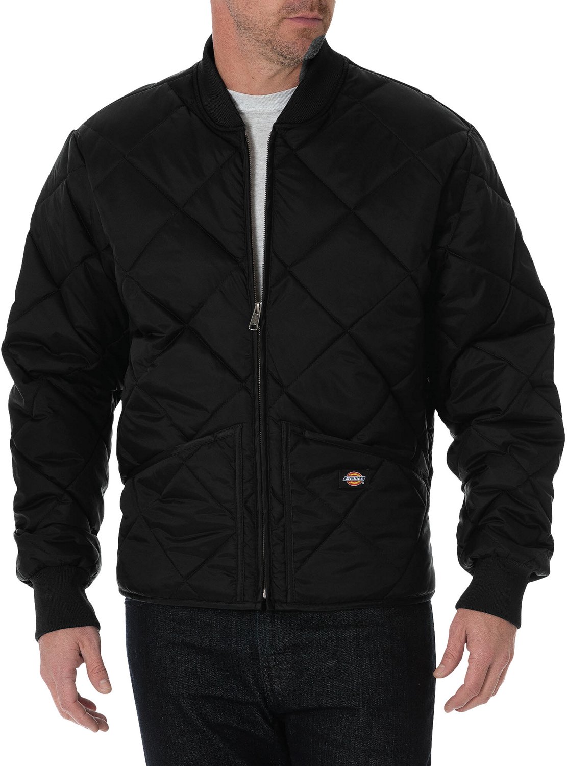 Dickies Men's Diamond Quilted Nylon Jacket Academy