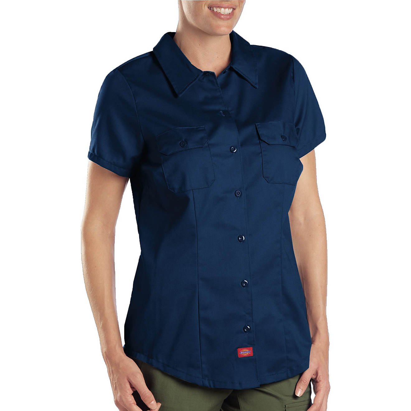 Dickies Women's Short Sleeve Work Shirt                                                                                          - view number 1
