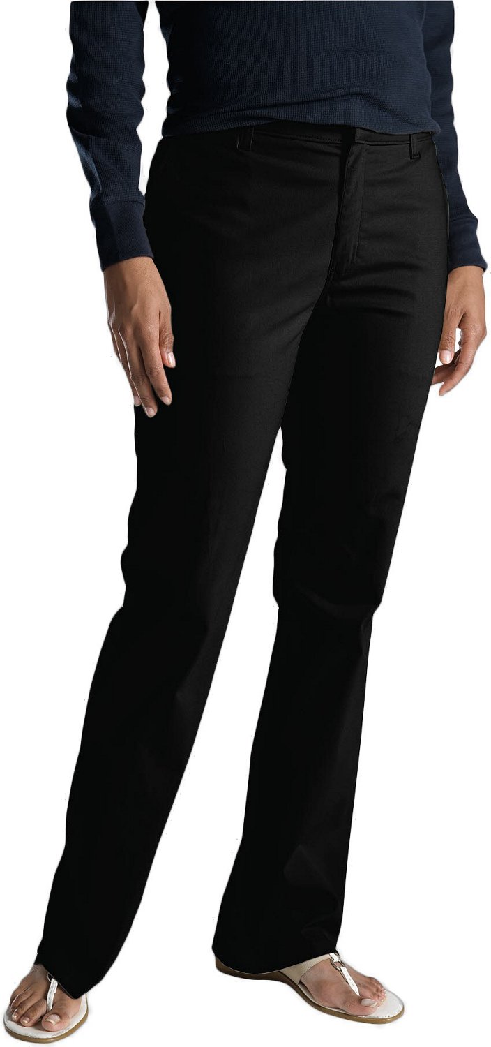 Women's Slim Fit Straight Leg Stretch Twill Pants