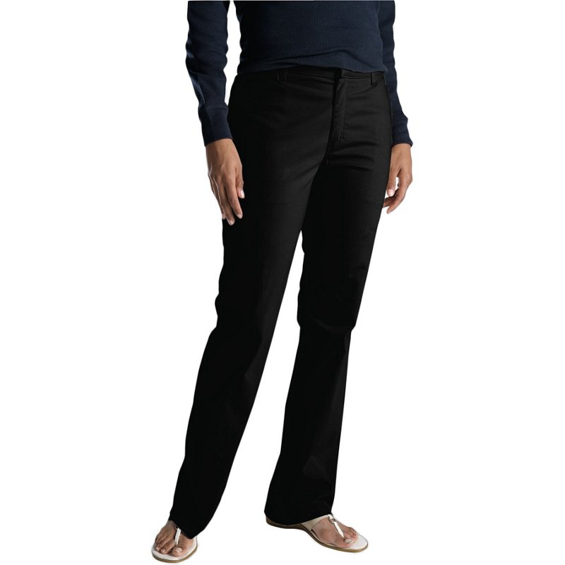 Dickies Women's Slim Fit Boot Cut Stretch Twill Pants Black, 12 - Ms Casual Pants at Academy Sports