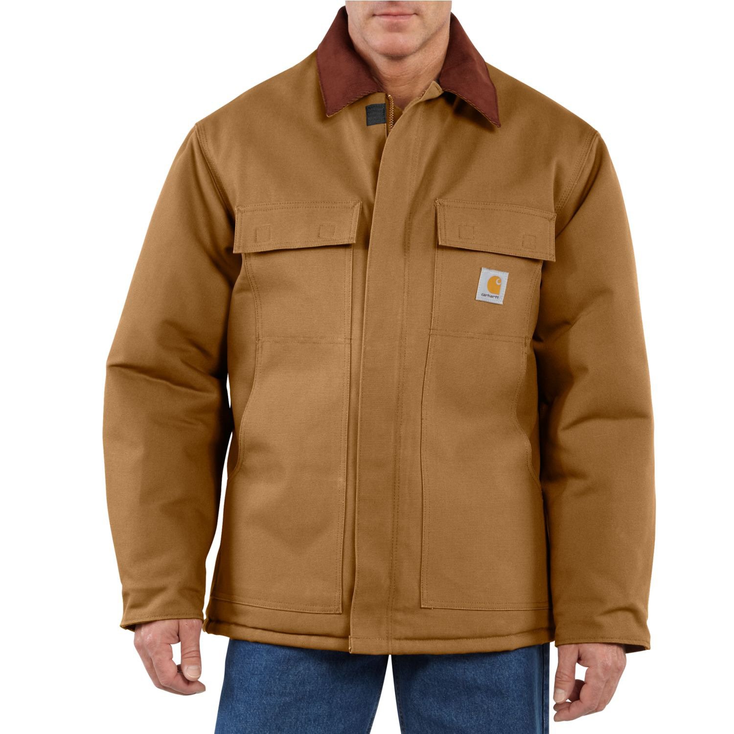 Carhartt Men's Duck Traditional Arctic Quilt Lined Coat                                                                          - view number 1
