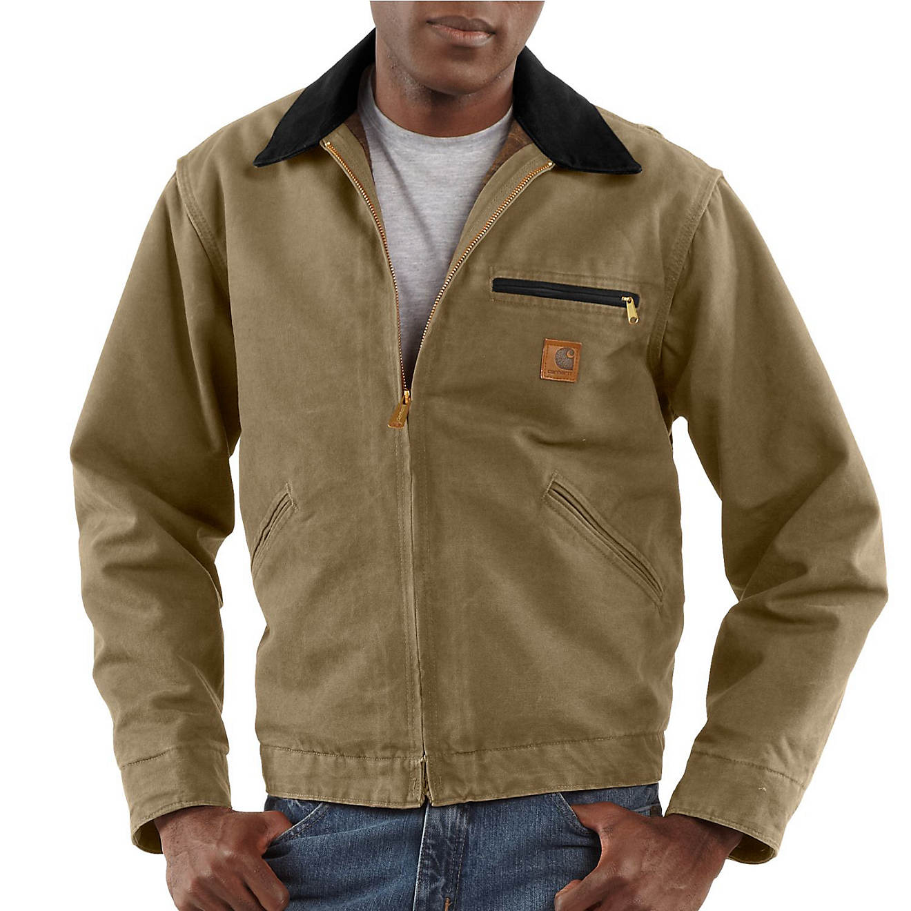 Carhartt Sandstone Detroit Jacket Blanket Lined | peacecommission.kdsg ...