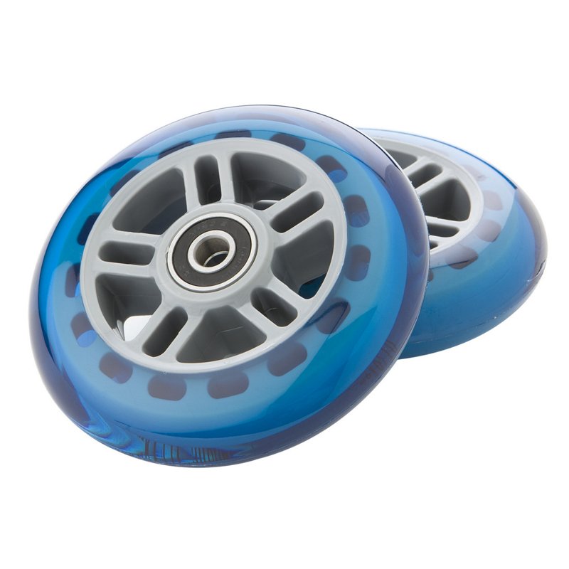 Razor 134932-BL Set Of Two 98MM Replacement Wheels For Razor A And A2 Kick Scooter - Blue